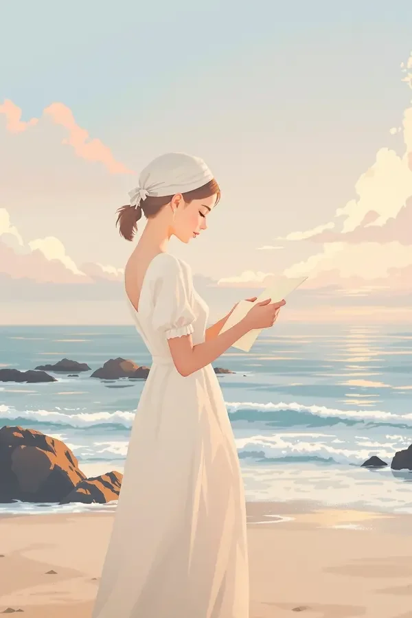 黄果短剧倍速版《浅海来信》封面海报，青春治愈题材短剧